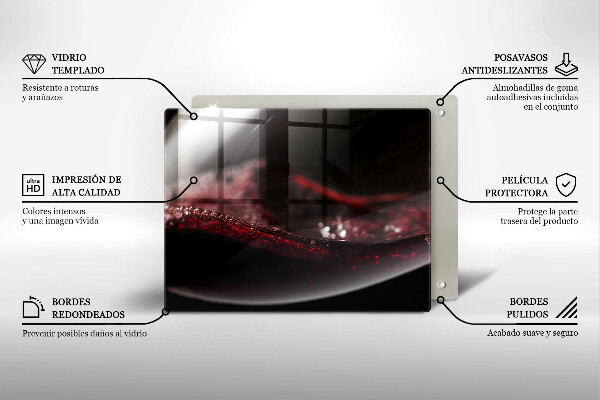 Cobertura de indução Um copo de vinho tinto