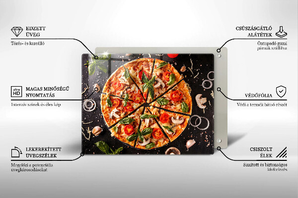 Cobertura de indução Pizza com cogumelos