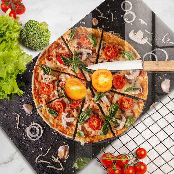 Cobertura de indução Pizza com cogumelos