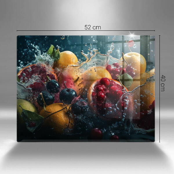 Cobertura de indução Fruta na água