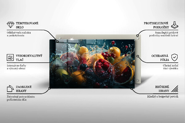 Cobertura de indução Fruta na água