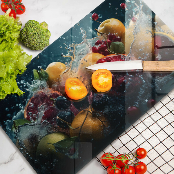 Cobertura de indução Fruta na água