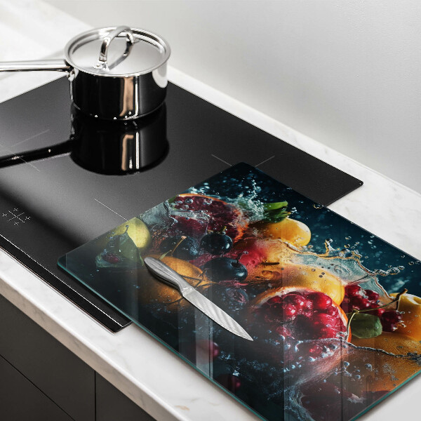 Cobertura de indução Fruta na água