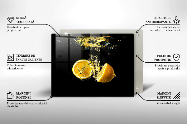 Tampa de parede do fogão a gás Fruta limão suculenta