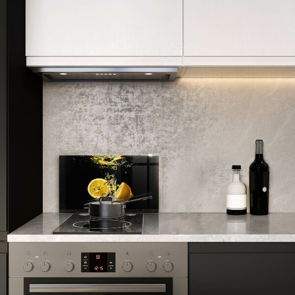 Tampa de parede do fogão a gás Fruta limão suculenta