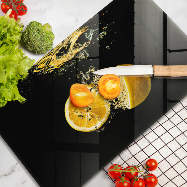 Tampa de parede do fogão a gás Fruta limão suculenta