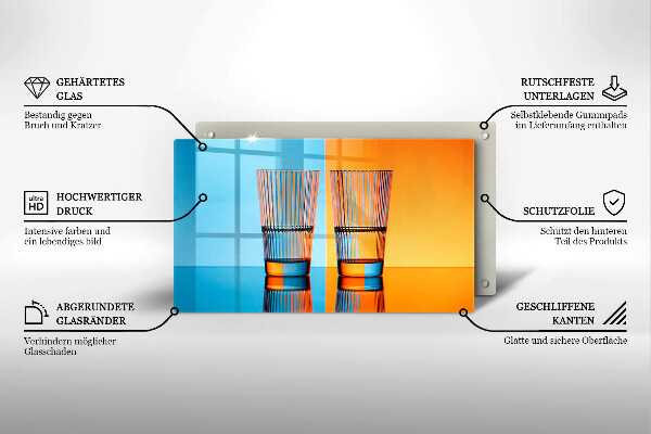 Cobertura de indução Dois copos de água