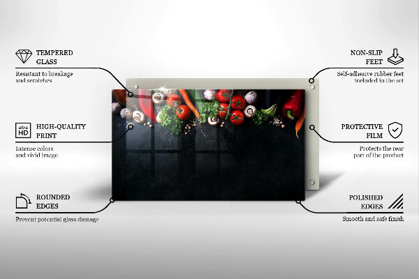 Cobertura de indução Vegetais coloridos