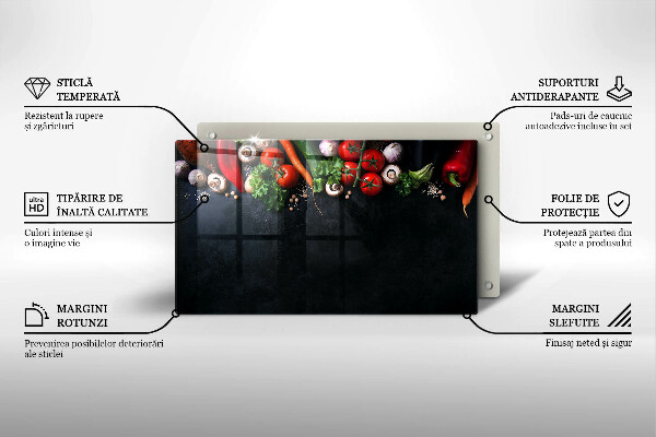 Cobertura de indução Vegetais coloridos