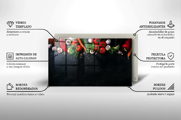 Cobertura de indução Vegetais coloridos