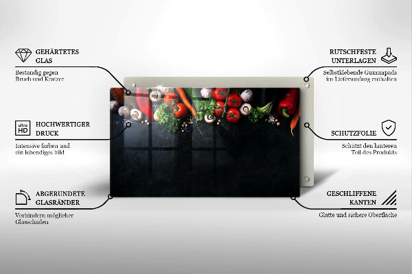 Cobertura de indução Vegetais coloridos