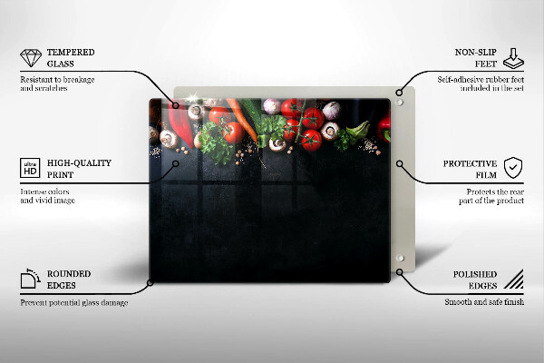 Cobertura de indução Vegetais coloridos