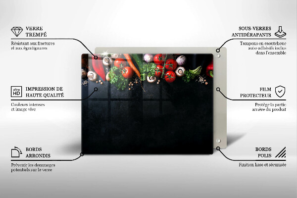Cobertura de indução Vegetais coloridos