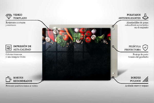 Cobertura de indução Vegetais coloridos