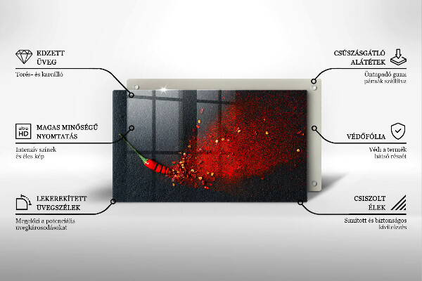 Tampa da placa de indução Pimenta