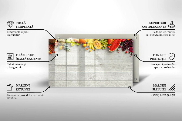 Cobertura de indução Frutas em tábuas