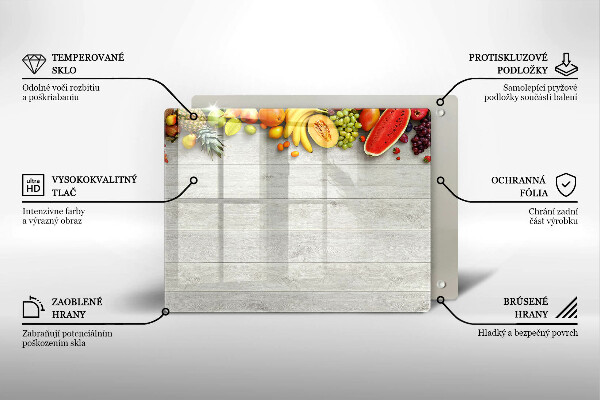 Cobertura de indução Frutas em tábuas