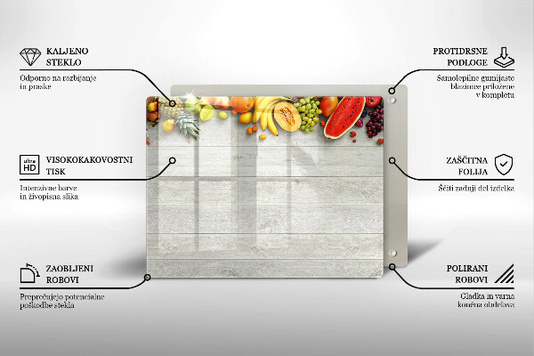 Cobertura de indução Frutas em tábuas