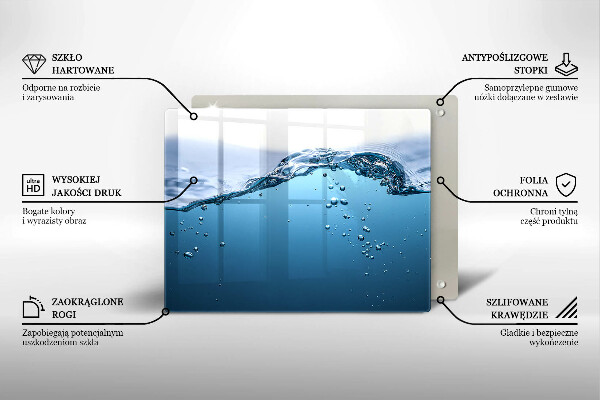 Cobertura de indução Água azul