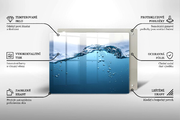 Cobertura de indução Água azul
