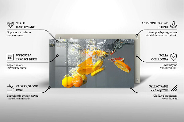 Cobertura de indução Limões em água