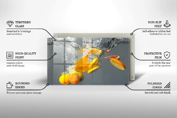 Cobertura de indução Limões em água