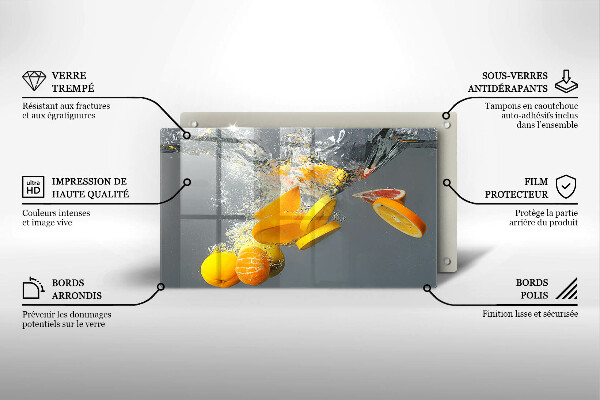 Cobertura de indução Limões em água