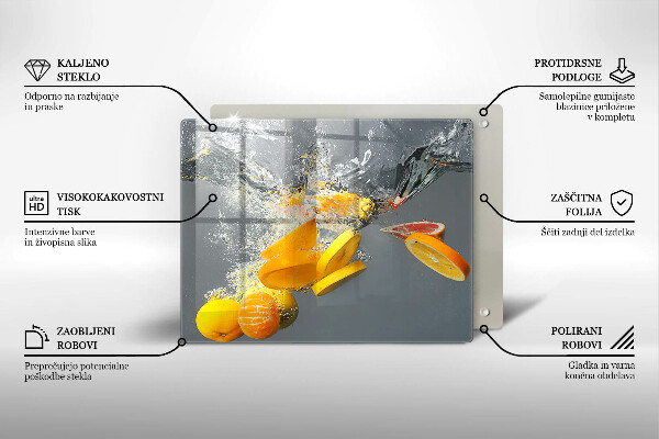 Cobertura de indução Limões em água