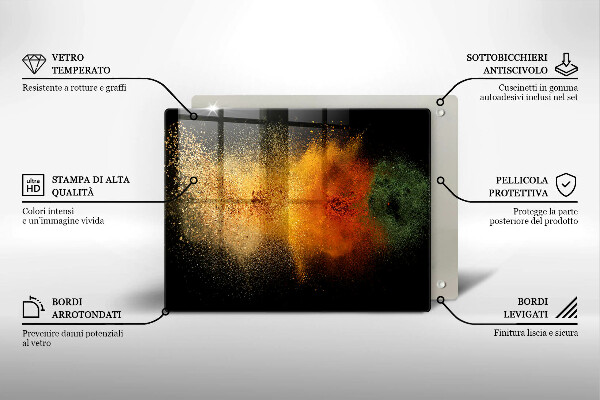 Cobertura de indução Especiarias coloridas