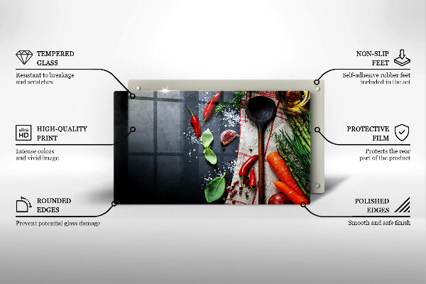 Vidro para placas de indução Comida de cozinha