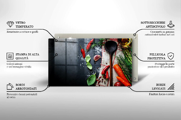 Vidro para placas de indução Comida de cozinha