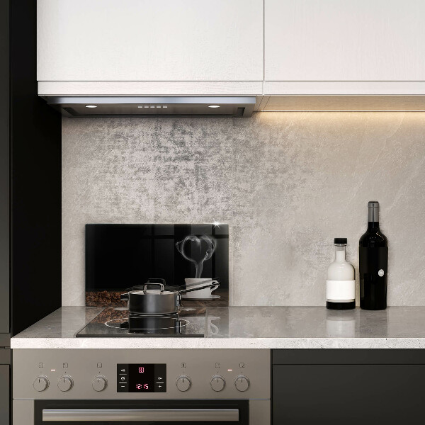 Vidro para placas de indução Coração de xícara de café