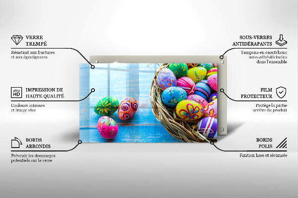 Tampa da placa de indução ovos de páscoa