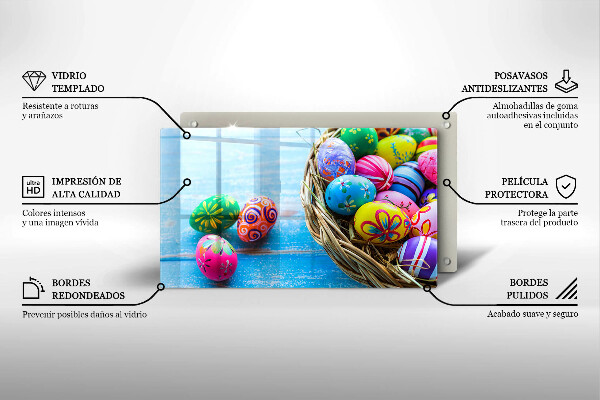 Tampa da placa de indução ovos de páscoa