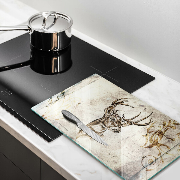 Vidro para placas de indução Ilustração de animal veado