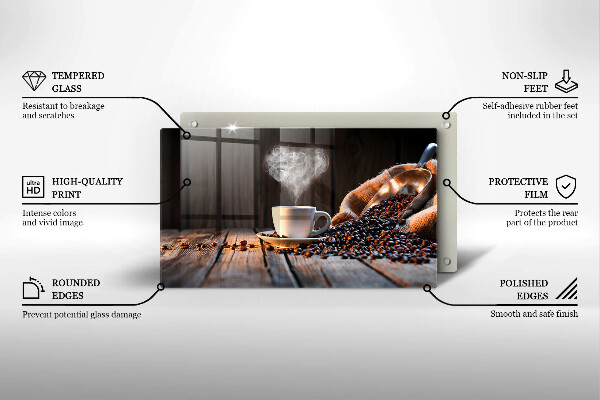 Revestimentos de parede a gás Uma xícara de café e um coração