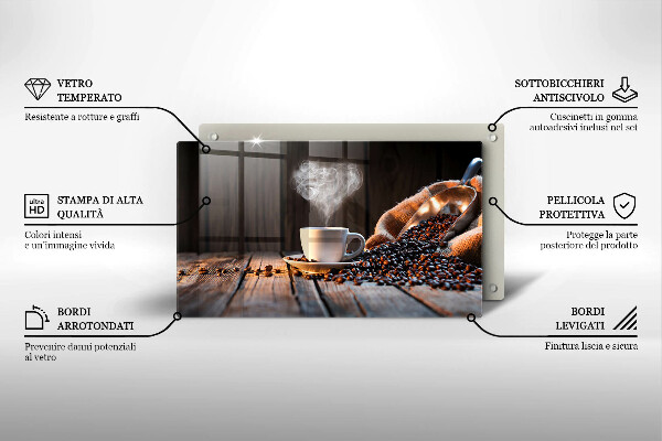 Revestimentos de parede a gás Uma xícara de café e um coração