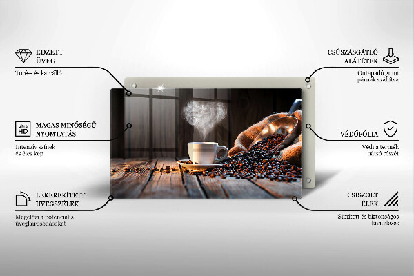 Revestimentos de parede a gás Uma xícara de café e um coração