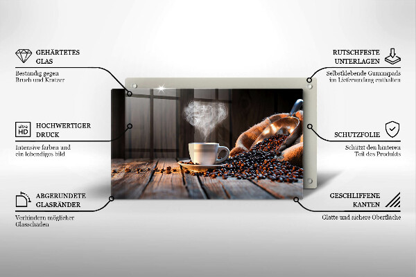 Revestimentos de parede a gás Uma xícara de café e um coração