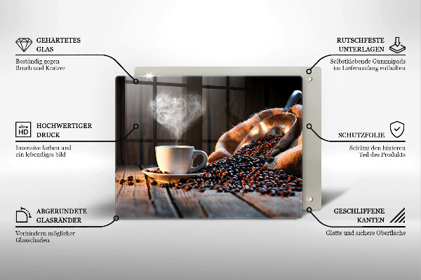 Revestimentos de parede a gás Uma xícara de café e um coração