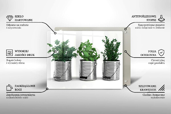 Vidro para placas de indução Vasos de ervas e plantas