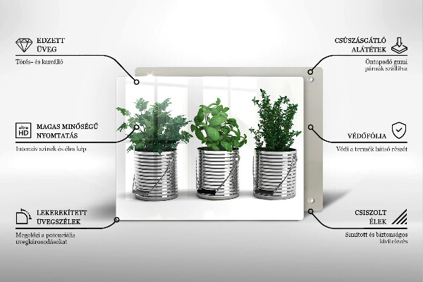 Vidro para placas de indução Vasos de ervas e plantas