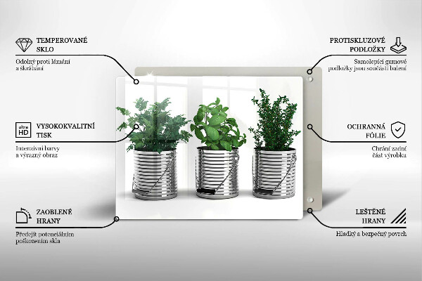 Vidro para placas de indução Vasos de ervas e plantas