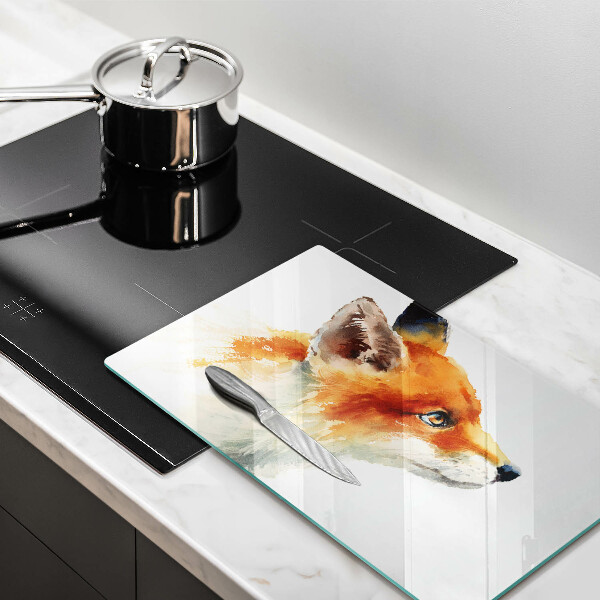Tampa de parede do fogão a gás Raposa pintada