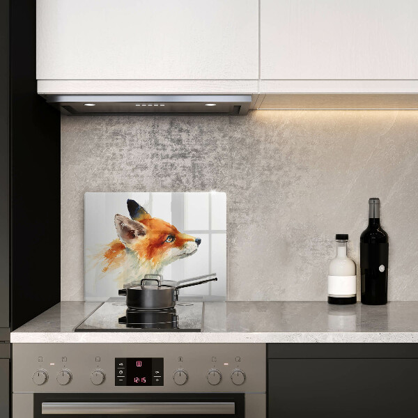 Tampa de parede do fogão a gás Raposa pintada