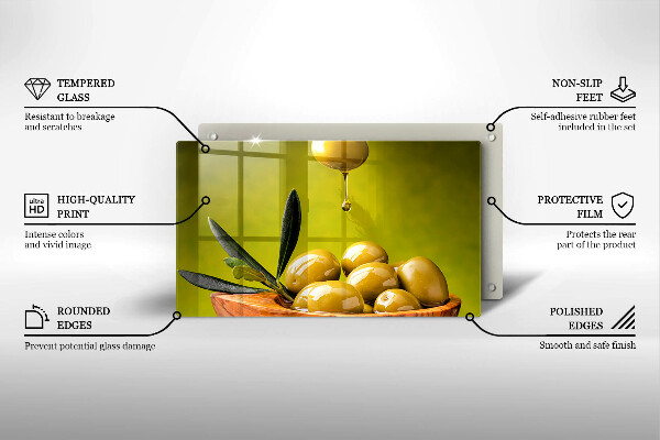 Vidro para placas de indução Azeitonas saborosas