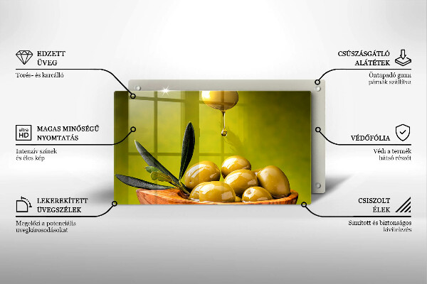 Vidro para placas de indução Azeitonas saborosas