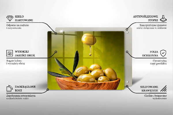 Vidro para placas de indução Azeitonas saborosas