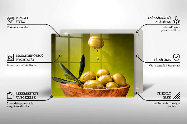 Vidro para placas de indução Azeitonas saborosas