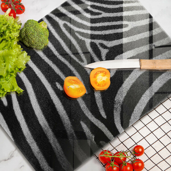 Tampa da placa de indução Listras de zebra